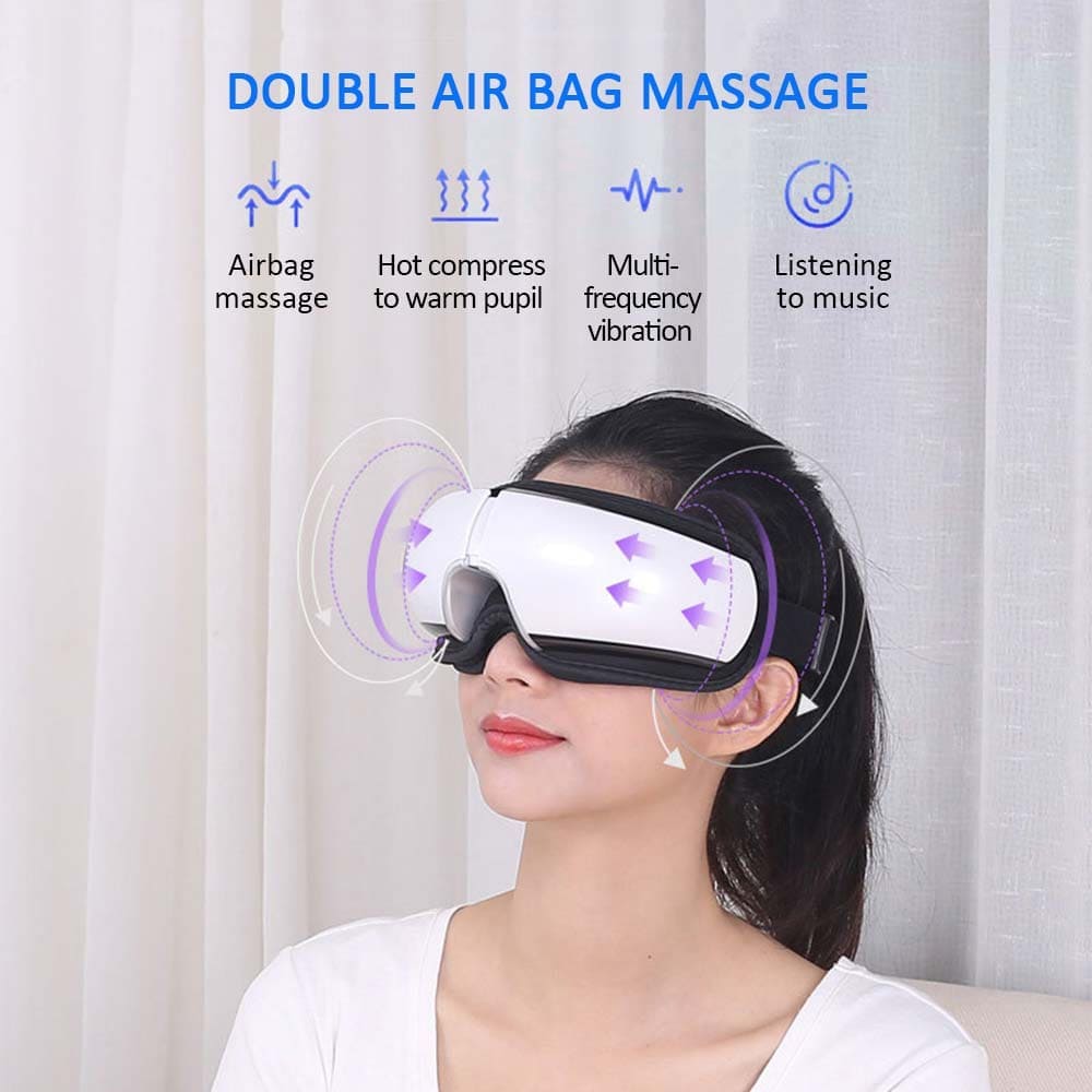 Heated Eye Massager with Vibration & Bluetooth Music